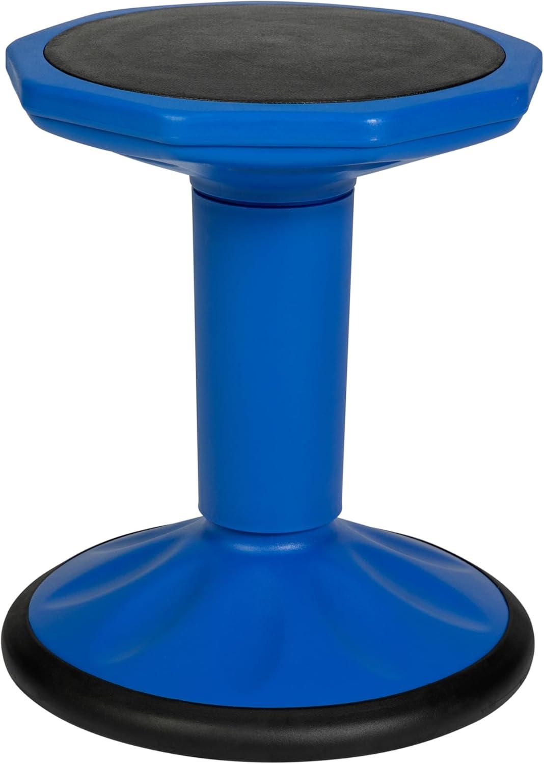 imageFlash Furniture Lucas Fixed Height Active Wobble Stool 16 Inch Seat Height Classroom Flexible Seating Elementary Wobble Chair for Kids Wiggle Seat for Sensory Kids GreenBlue
