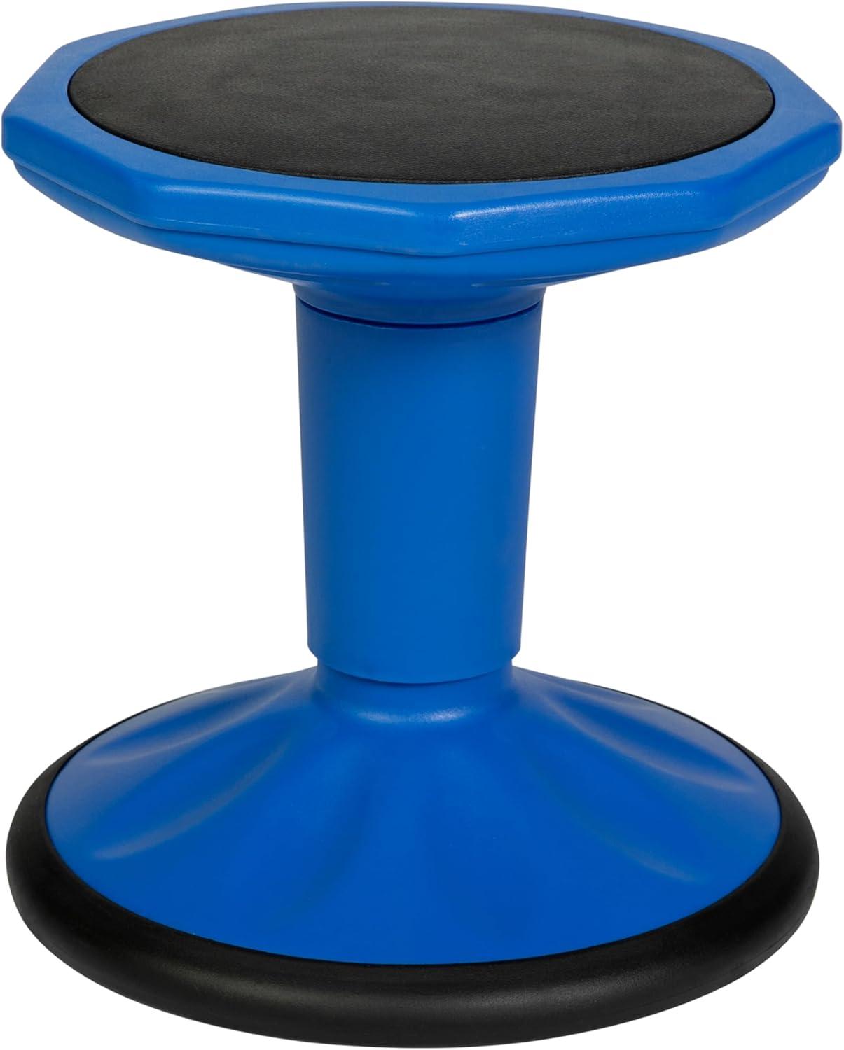 imageFlash Furniture Lucas Fixed Height Active Wobble Stool 16 Inch Seat Height Classroom Flexible Seating Elementary Wobble Chair for Kids Wiggle Seat for Sensory Kids GreenBlue