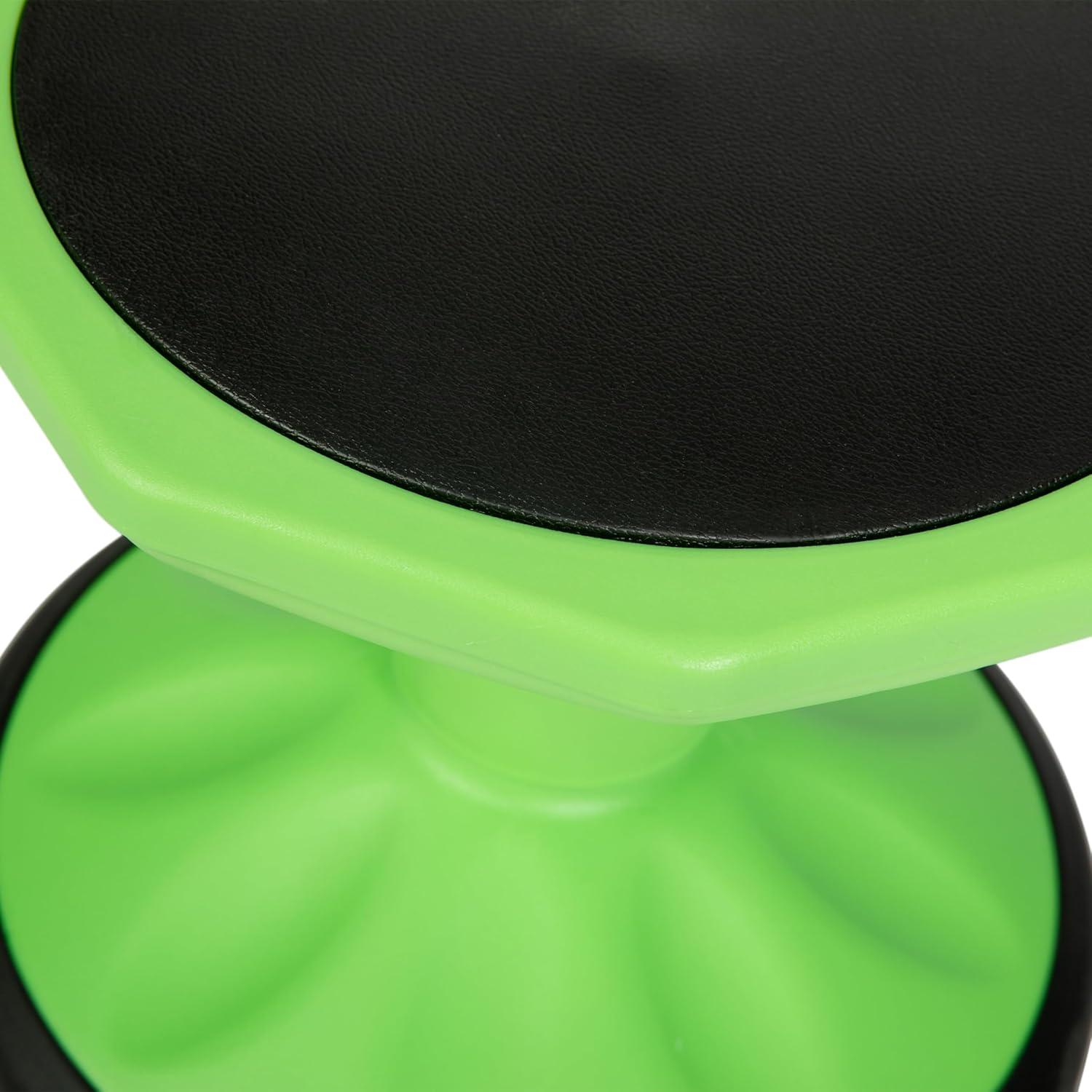 imageFlash Furniture Lucas Fixed Height Active Wobble Stool 16 Inch Seat Height Classroom Flexible Seating Elementary Wobble Chair for Kids Wiggle Seat for Sensory Kids GreenGreen