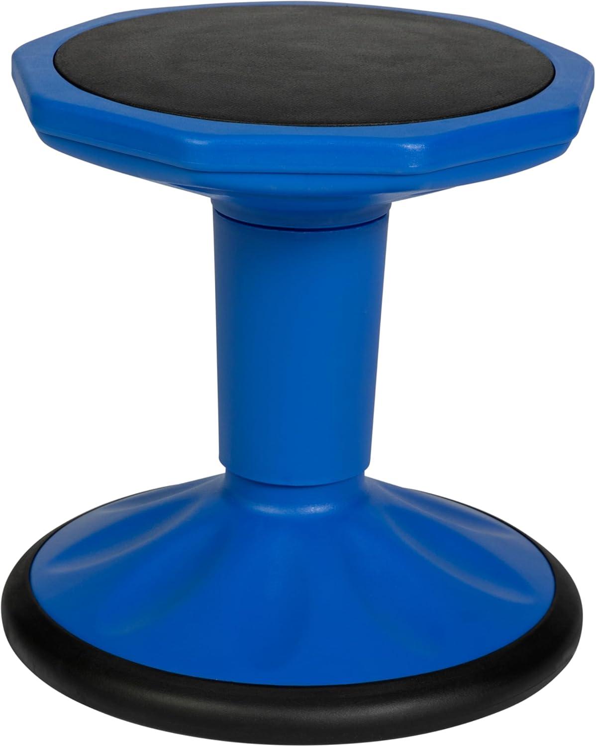 imageFlash Furniture Lucas Fixed Height Active Wobble Stool 16 Inch Seat Height Classroom Flexible Seating Elementary Wobble Chair for Kids Wiggle Seat for Sensory Kids GreenBlue
