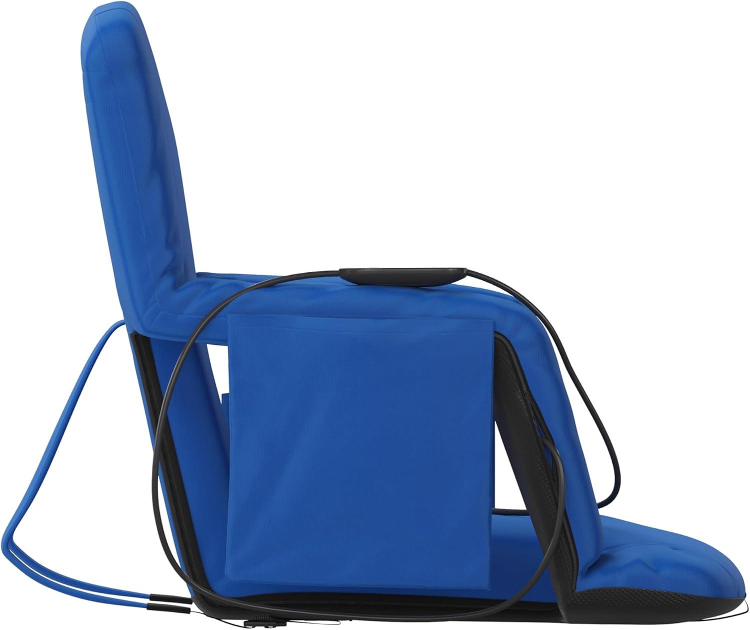 imageFlash Furniture Malta Stadium Seat with Heated Back and Seat 6 Recline Positions Portable Chair with Backpack Straps USB Battery Pack Not Included RedBlue