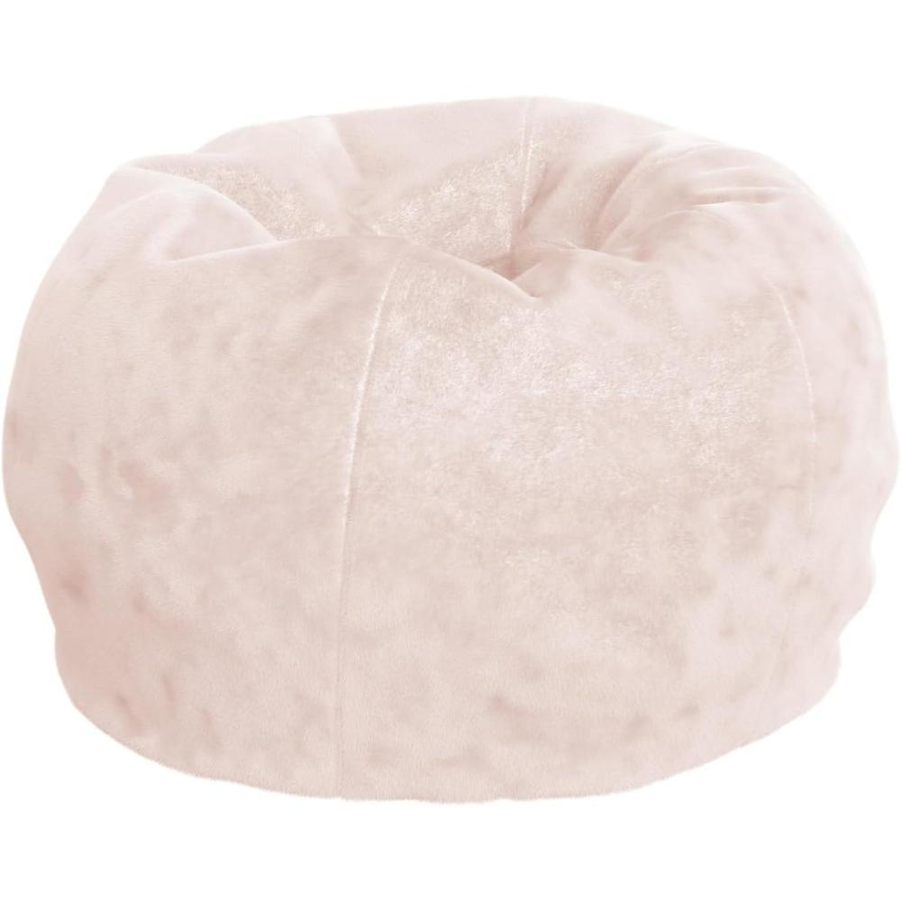 imageFlash Furniture Dillon Small Teal Furry Bean Bag Chair for Kids and TeensBlush Furry
