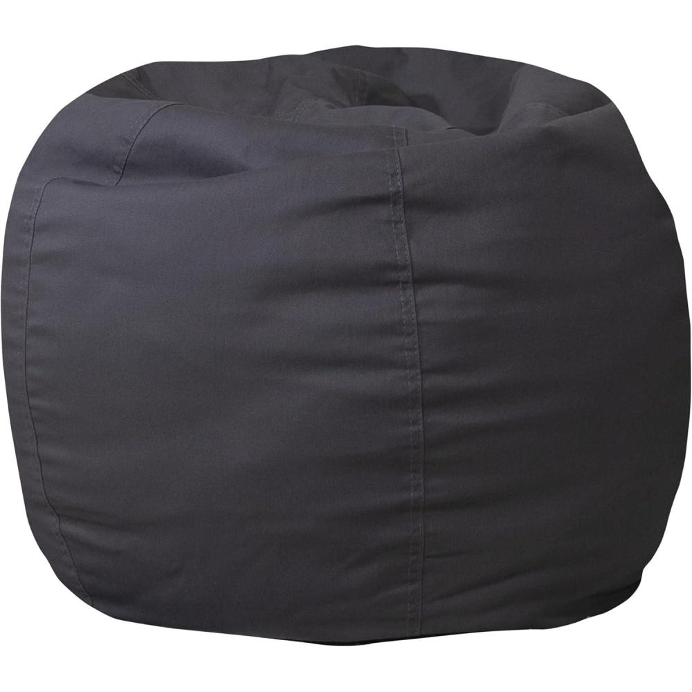 imageFlash Furniture Dillon Small Teal Furry Bean Bag Chair for Kids and TeensGrey