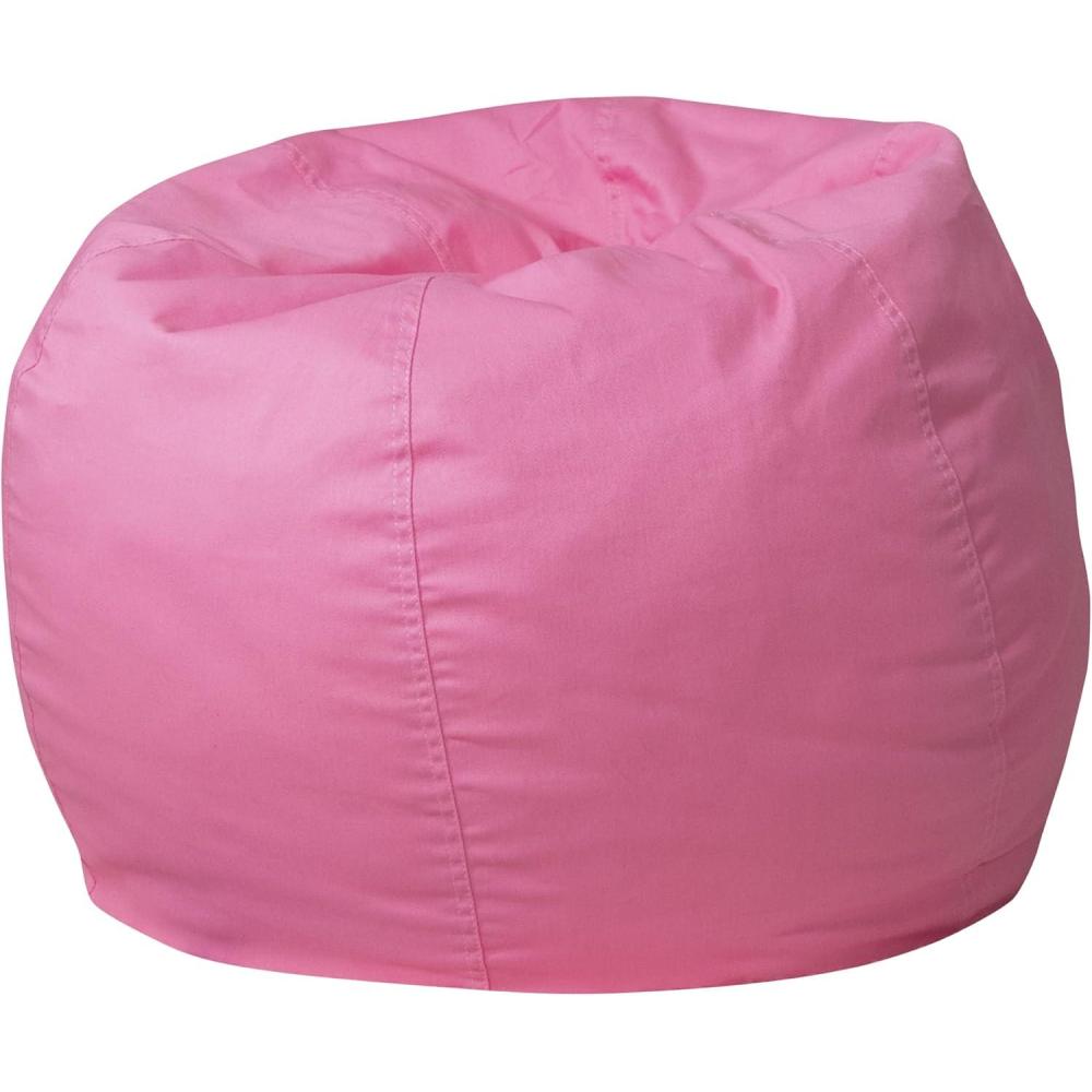 imageFlash Furniture Dillon Small Teal Furry Bean Bag Chair for Kids and TeensLight Pink