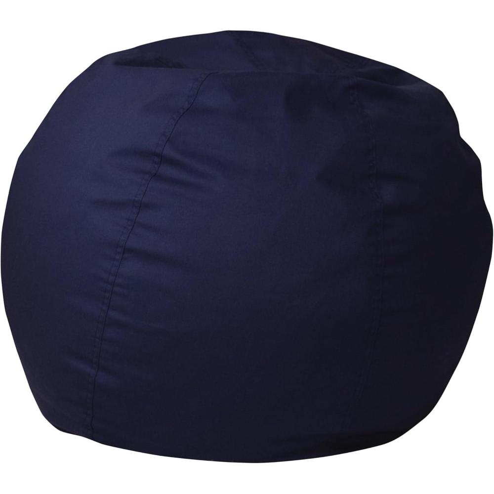 imageFlash Furniture Dillon Small Teal Furry Bean Bag Chair for Kids and TeensNavy Blue