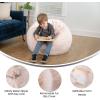 Flash Furniture Dillon Small Teal Furry Bean Bag Chair for Kids and Teens(Blush Furry)
