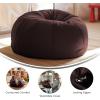 Flash Furniture Dillon Small Teal Furry Bean Bag Chair for Kids and Teens(Brown)