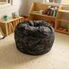 Flash Furniture Dillon Small Teal Furry Bean Bag Chair for Kids and Teens(Camouflage)