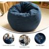 Flash Furniture Dillon Small Teal Furry Bean Bag Chair for Kids and Teens(Denim)