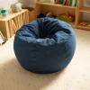 Flash Furniture Dillon Small Teal Furry Bean Bag Chair for Kids and Teens(Denim)