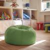 Flash Furniture Dillon Small Teal Furry Bean Bag Chair for Kids and Teens(Green)