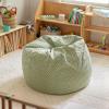 Flash Furniture Dillon Small Teal Furry Bean Bag Chair for Kids and Teens(Green Dot)