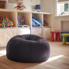 Flash Furniture Dillon Small Teal Furry Bean Bag Chair for Kids and Teens(Grey)