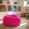 Flash Furniture Dillon Small Teal Furry Bean Bag Chair for Kids and Teens(Hot Pink)