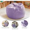 Flash Furniture Dillon Small Teal Furry Bean Bag Chair for Kids and Teens(Lavender Dot)