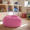 Flash Furniture Dillon Small Teal Furry Bean Bag Chair for Kids and Teens(Light Pink)