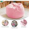 Flash Furniture Dillon Small Teal Furry Bean Bag Chair for Kids and Teens(Light Pink Dot)