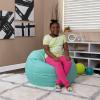 Flash Furniture Dillon Small Teal Furry Bean Bag Chair for Kids and Teens(Mint Green)