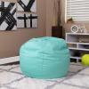 Flash Furniture Dillon Small Teal Furry Bean Bag Chair for Kids and Teens(Mint Green)