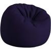 Flash Furniture Dillon Small Teal Furry Bean Bag Chair for Kids and Teens(Navy Blue)
