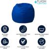 Flash Furniture Dillon Small Teal Furry Bean Bag Chair for Kids and Teens(Royal Blue)