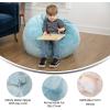 Flash Furniture Dillon Small Teal Furry Bean Bag Chair for Kids and Teens(Teal Furry)