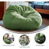 Flash Furniture Duncan Oversized Bean Bag Chair for Kids and Adults, Foam-Filled Beanbag Chair with Machine Washable Cover, Light Pink Polka Dot(Green)
