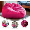 Flash Furniture Duncan Oversized Bean Bag Chair for Kids and Adults, Foam-Filled Beanbag Chair with Machine Washable Cover, Light Pink Polka Dot(Hot Pink)