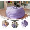 Flash Furniture Duncan Oversized Bean Bag Chair for Kids and Adults, Foam-Filled Beanbag Chair with Machine Washable Cover, Light Pink Polka Dot(Lavender Dot)