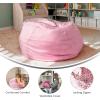Flash Furniture Duncan Oversized Bean Bag Chair for Kids and Adults, Foam-Filled Beanbag Chair with Machine Washable Cover, Light Pink Polka Dot(Light Pink Dot)