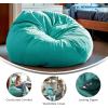 Flash Furniture Duncan Oversized Bean Bag Chair for Kids and Adults, Foam-Filled Beanbag Chair with Machine Washable Cover, Light Pink Polka Dot(Mint Green)