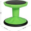Flash Furniture Lucas Fixed Height Active Wobble Stool, 16 Inch Seat Height, Classroom Flexible Seating Elementary, Wobble Chair for Kids, Wiggle Seat for Sensory Kids, Green(Green)