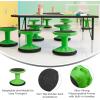 Flash Furniture Lucas Fixed Height Active Wobble Stool, 16 Inch Seat Height, Classroom Flexible Seating Elementary, Wobble Chair for Kids, Wiggle Seat for Sensory Kids, Green(Green)