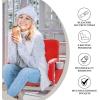 Flash Furniture Malta Stadium Seat with Heated Back and Seat, 6 Recline Positions, Portable Chair with Backpack Straps, USB Battery Pack Not Included, Red(Red)
