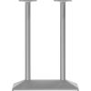 Flash Furniture Palis 27″ x 15″ Indoor/Outdoor Dining Height Double Column Table Base, Cast Iron Base with Steel Columns, Silver – Fits 30″ x 48″ Table Tops(Silver)