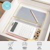 Martha Stewart Kerry Plastic Stackable Office Desk Drawer Organizers, 6″ x 3″, 6 Pack, with Gold Trim(9″ x 6″)