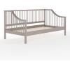 Martha Stewart Neely Platform Daybed with Wood Spindles, Solid Wood Frame, No Box Spring Needed, Twin Size, Light Beech(Grey)