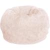 imageFlash Furniture Dillon Small Teal Furry Bean Bag Chair for Kids and TeensBlush Furry