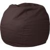 imageFlash Furniture Dillon Small Teal Furry Bean Bag Chair for Kids and TeensBrown