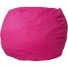 Flash Furniture Dillon Small Teal Furry Bean Bag Chair for Kids and Teens(Hot Pink)