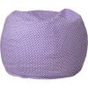 Flash Furniture Dillon Small Teal Furry Bean Bag Chair for Kids and Teens(Lavender Dot)