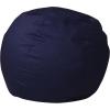 Flash Furniture Dillon Small Teal Furry Bean Bag Chair for Kids and Teens(Navy Blue)