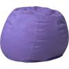Flash Furniture Dillon Small Teal Furry Bean Bag Chair for Kids and Teens(Purple)