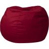 Flash Furniture Dillon Small Teal Furry Bean Bag Chair for Kids and Teens(Red)