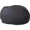 Flash Furniture Duncan Oversized Bean Bag Chair for Kids and Adults, Foam-Filled Beanbag Chair with Machine Washable Cover, Light Pink Polka Dot(Grey)