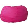 Flash Furniture Duncan Oversized Bean Bag Chair for Kids and Adults, Foam-Filled Beanbag Chair with Machine Washable Cover, Light Pink Polka Dot(Hot Pink)