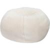 Flash Furniture Duncan Oversized Bean Bag Chair for Kids and Adults, Foam-Filled Beanbag Chair with Machine Washable Cover, Light Pink Polka Dot(Natural Sherpa)