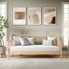 Martha Stewart Neely Platform Daybed with Wood Spindles, Solid Wood Frame, No Box Spring Needed, Twin Size, Light Beech(Light Beech)