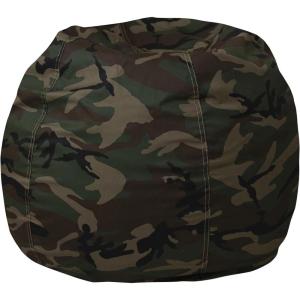 Flash Furniture Dillon Small Teal Furry Bean Bag Chair for Kids and Teens(Camouflage)