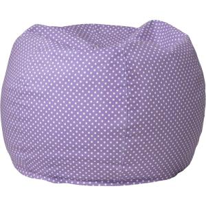 Flash Furniture Dillon Small Teal Furry Bean Bag Chair for Kids and Teens(Lavender Dot)